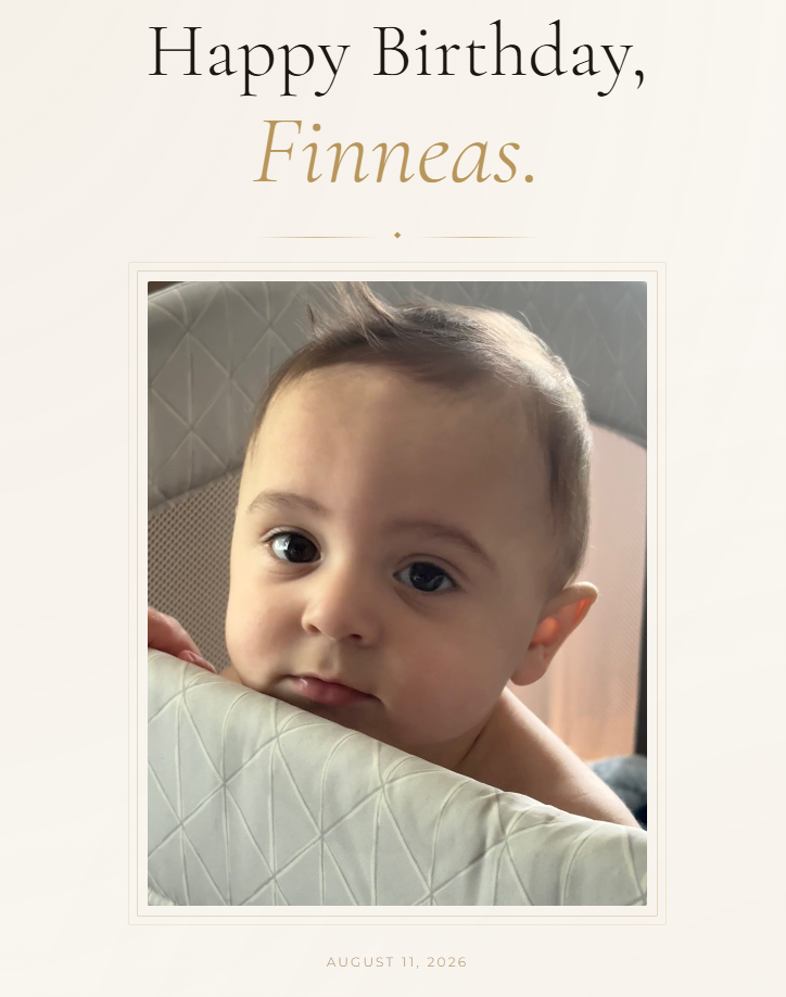 Finn's First Birthday Screenshot
